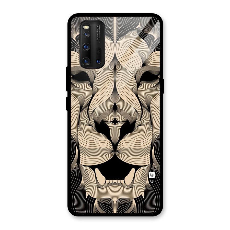 Lion Shape Design Glass Back Case for Vivo iQOO 3