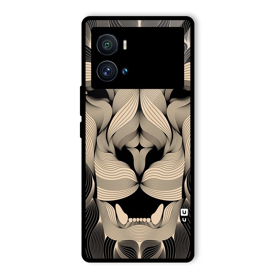 Lion Shape Design Glass Back Case for Vivo iQOO 9 Pro