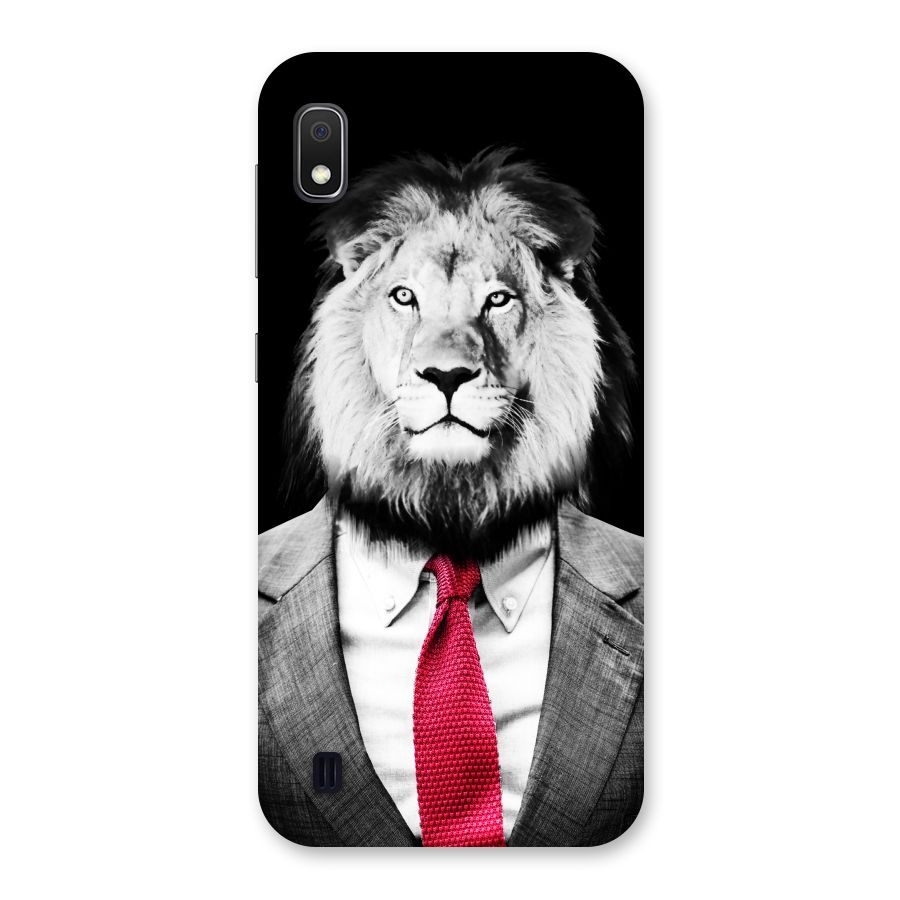 Lion with Red Tie Back Case for Galaxy A10