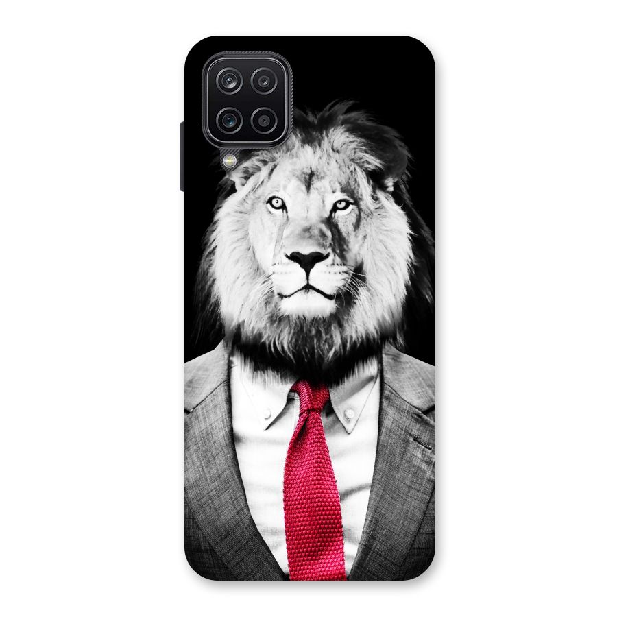 Lion with Red Tie Back Case for Galaxy A12