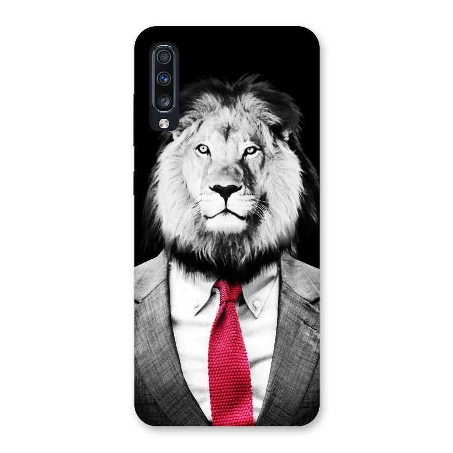 Lion with Red Tie Back Case for Galaxy A70