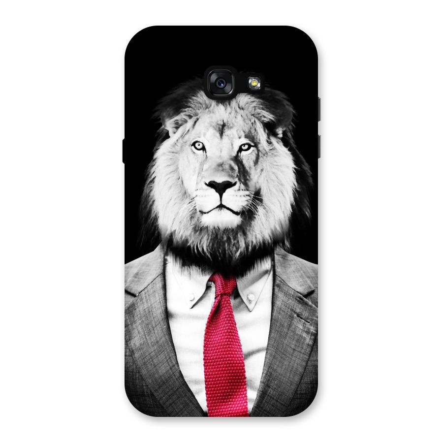 Lion with Red Tie Back Case for Galaxy A7 (2017)