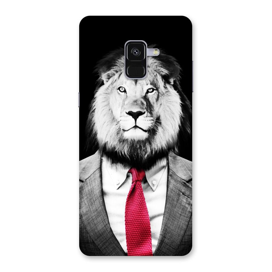 Lion with Red Tie Back Case for Galaxy A8 Plus