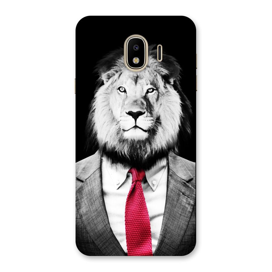 Lion with Red Tie Back Case for Galaxy J4