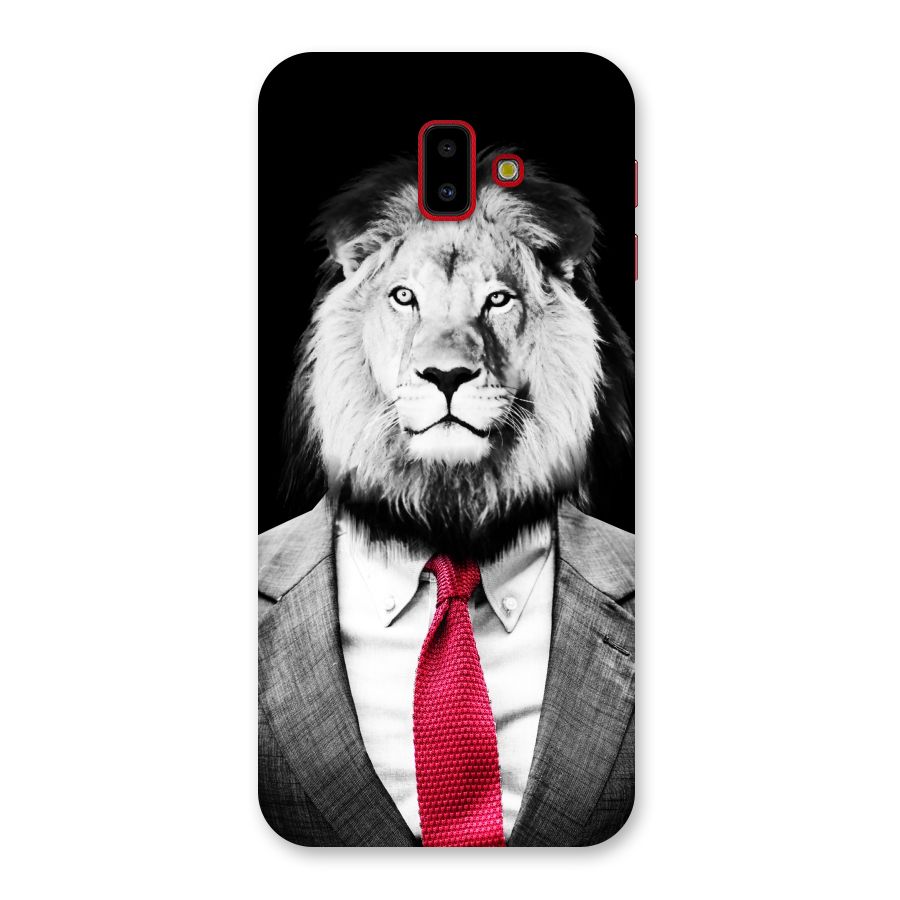 Lion with Red Tie Back Case for Galaxy J6 Plus