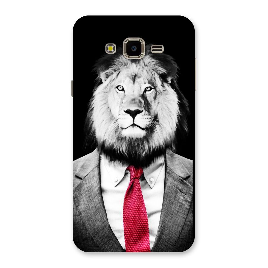 Lion with Red Tie Back Case for Galaxy J7 Nxt