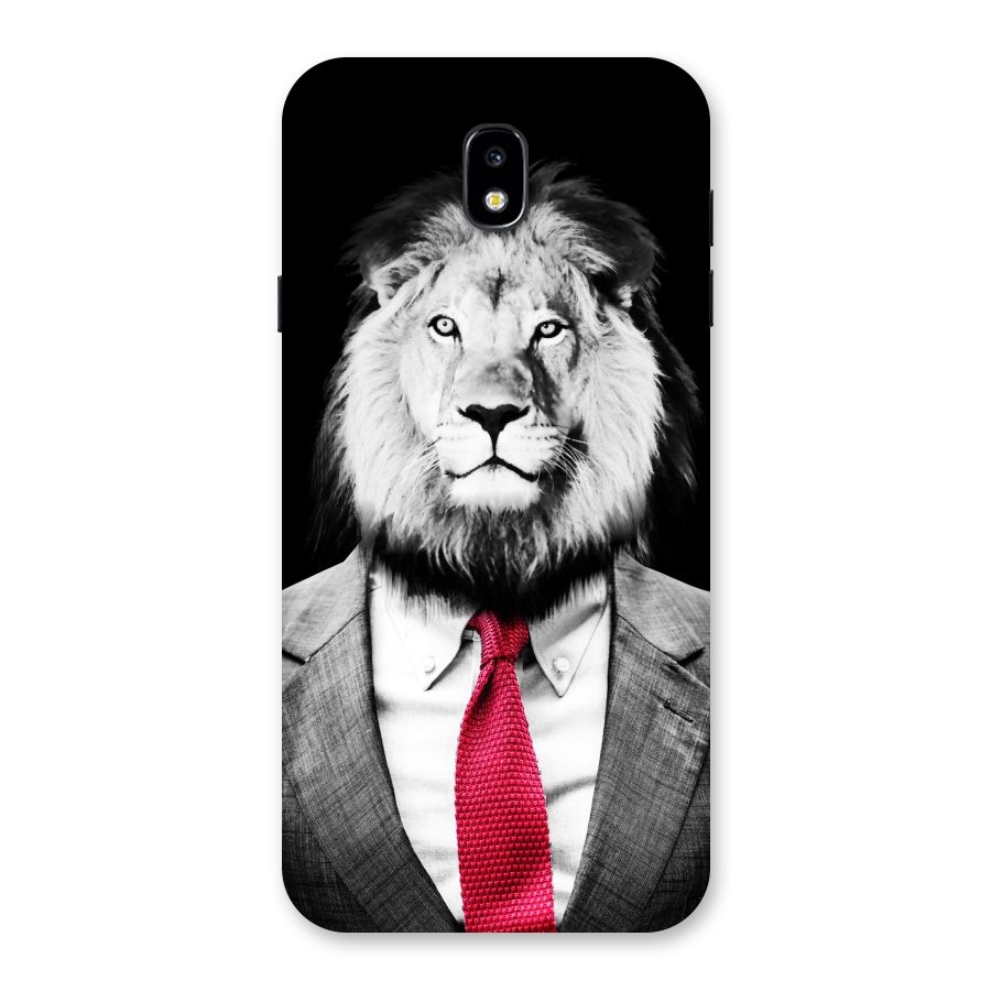 Lion with Red Tie Back Case for Galaxy J7 Pro