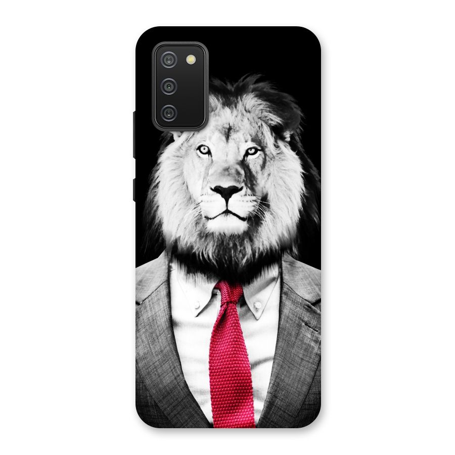 Lion with Red Tie Back Case for Galaxy M02s