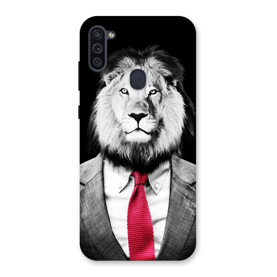 Lion with Red Tie Back Case for Galaxy M11
