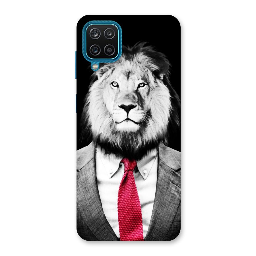 Lion with Red Tie Back Case for Galaxy M12