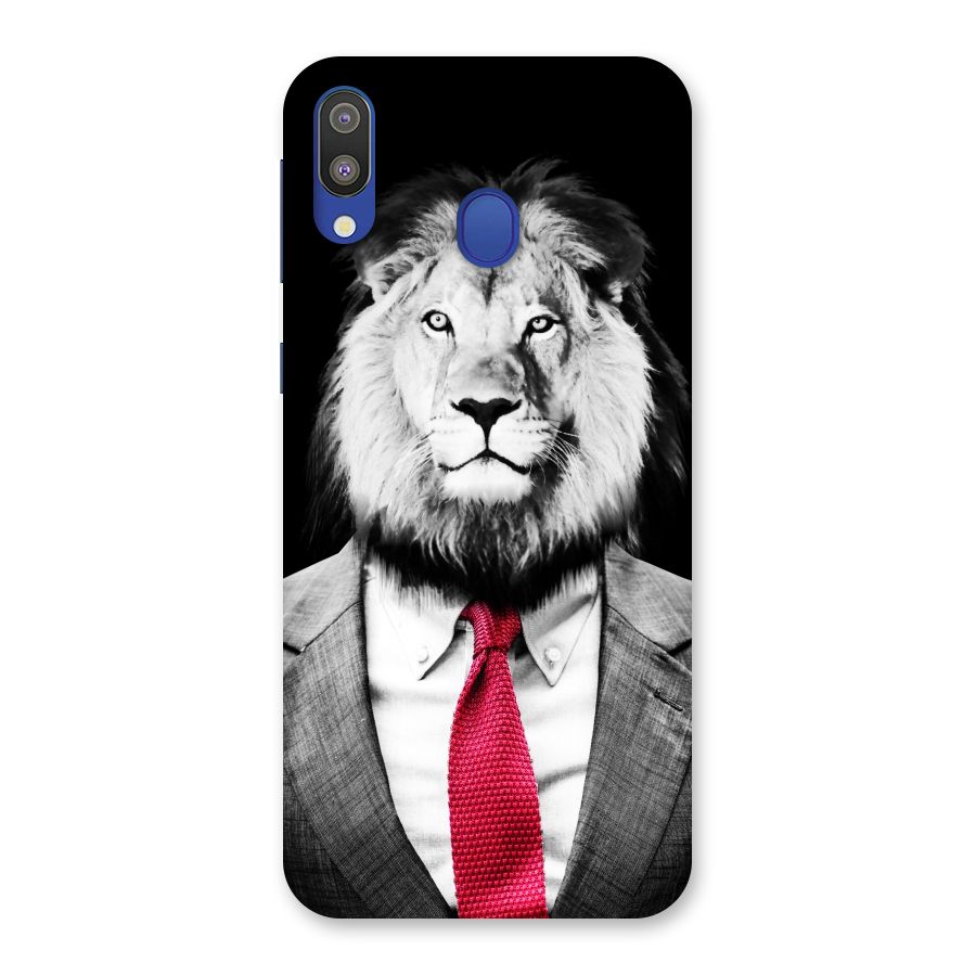 Lion with Red Tie Back Case for Galaxy M20