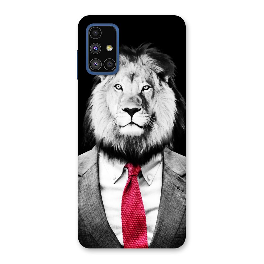 Lion with Red Tie Back Case for Galaxy M51