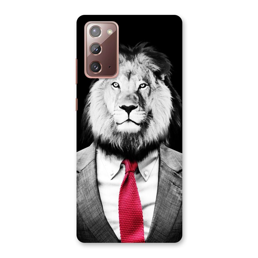 Lion with Red Tie Back Case for Galaxy Note 20