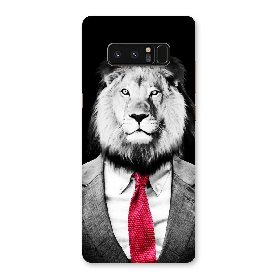 Lion with Red Tie Back Case for Galaxy Note 8