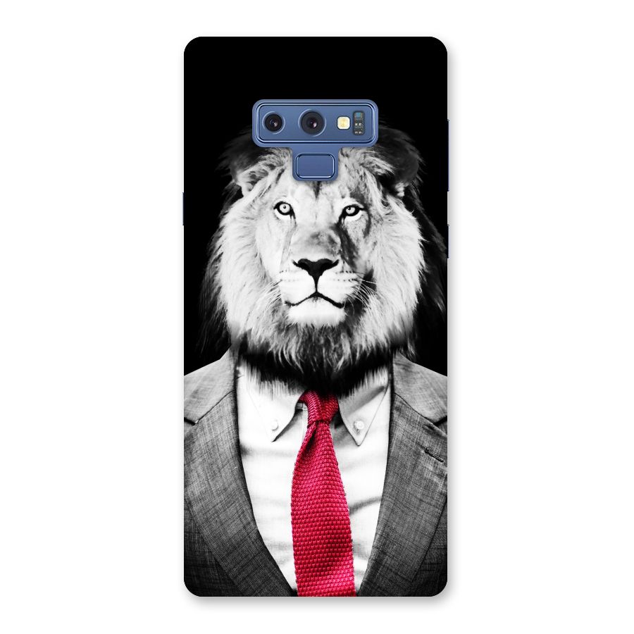 Lion with Red Tie Back Case for Galaxy Note 9