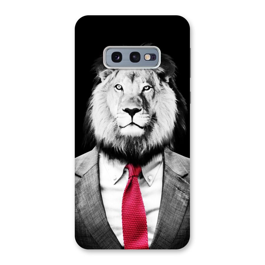 Lion with Red Tie Back Case for Galaxy S10e