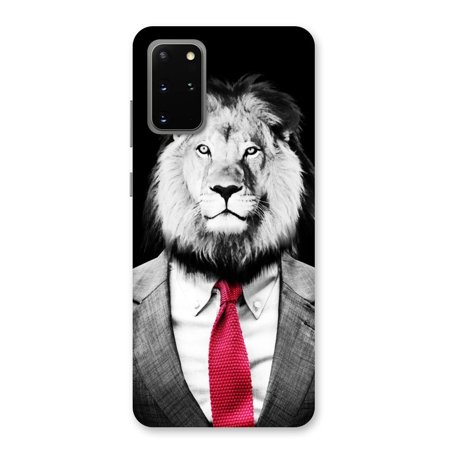 Lion with Red Tie Back Case for Galaxy S20 Plus