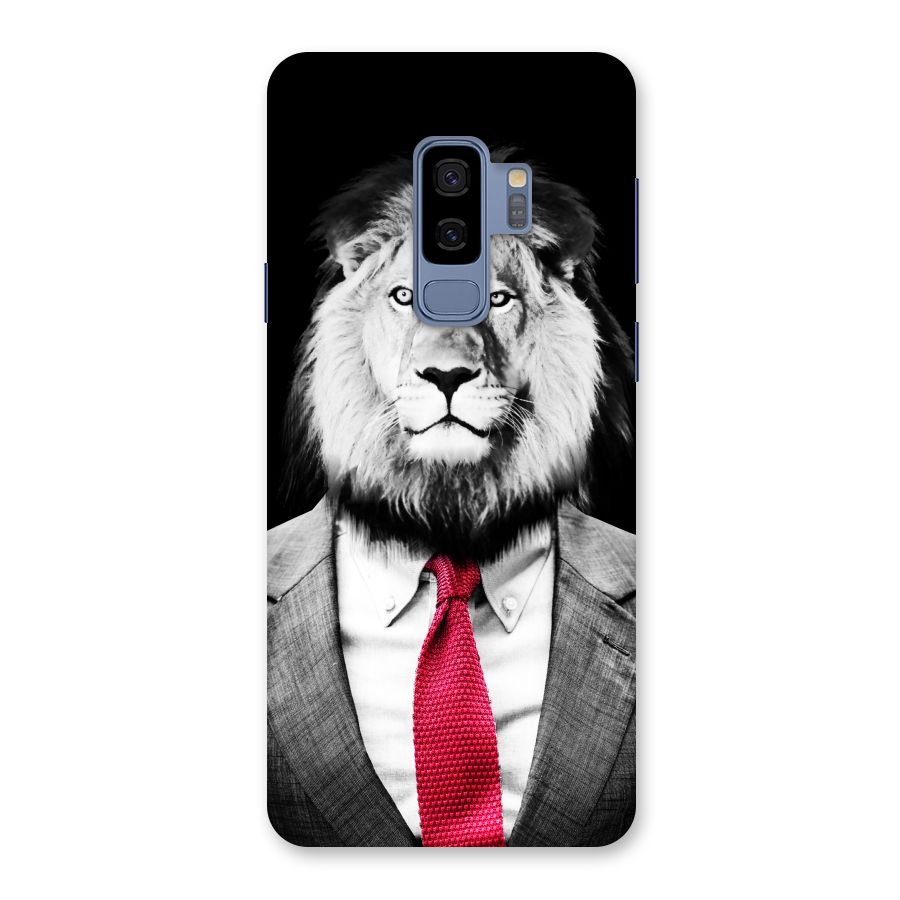 Lion with Red Tie Back Case for Galaxy S9 Plus