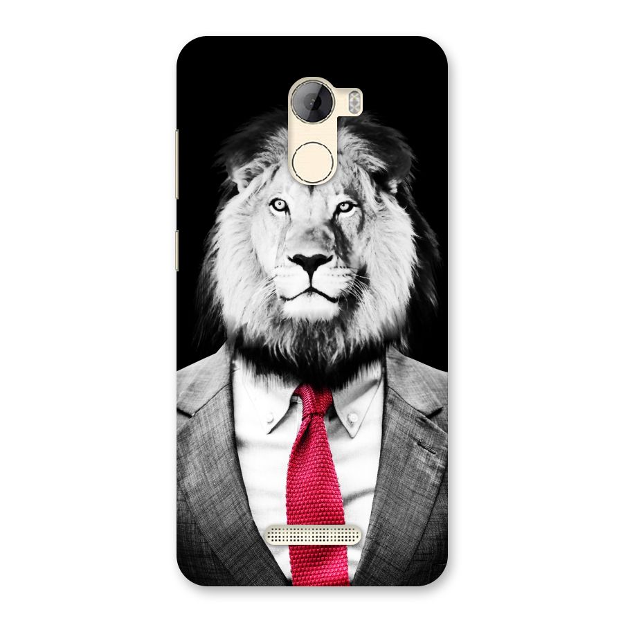 Lion with Red Tie Back Case for Gionee A1 LIte