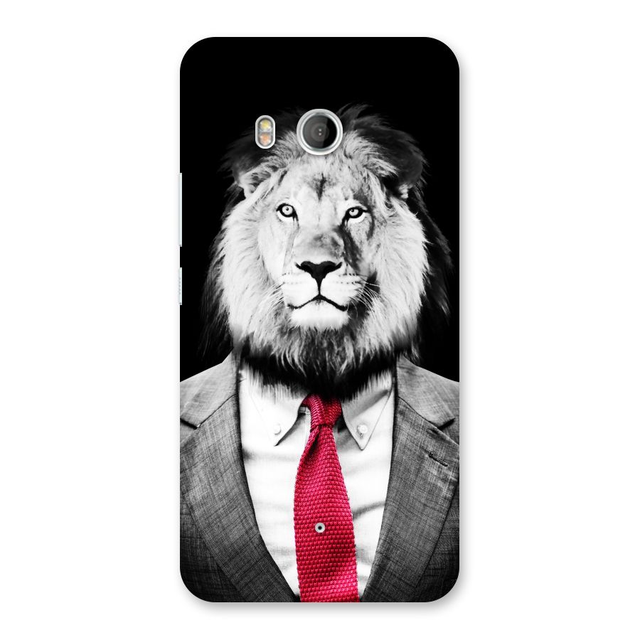 Lion with Red Tie Back Case for HTC U11