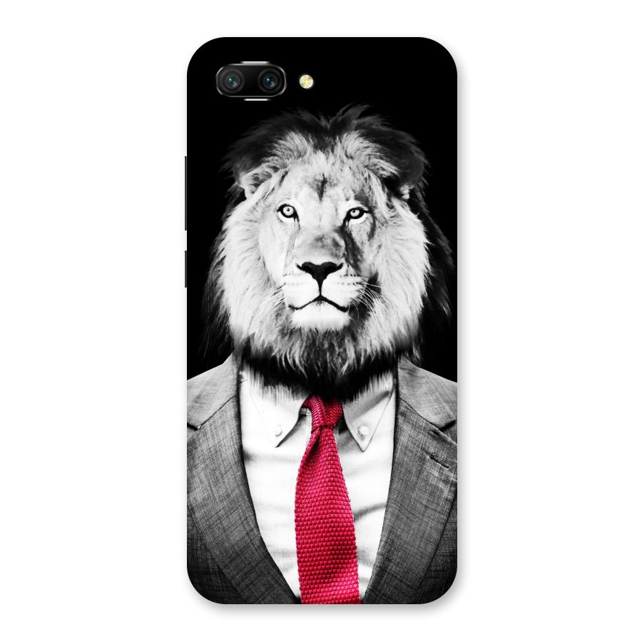 Lion with Red Tie Back Case for Honor 10