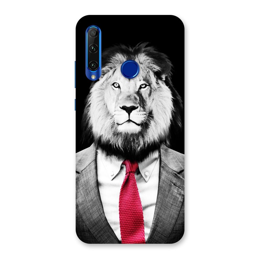 Lion with Red Tie Back Case for Honor 20i