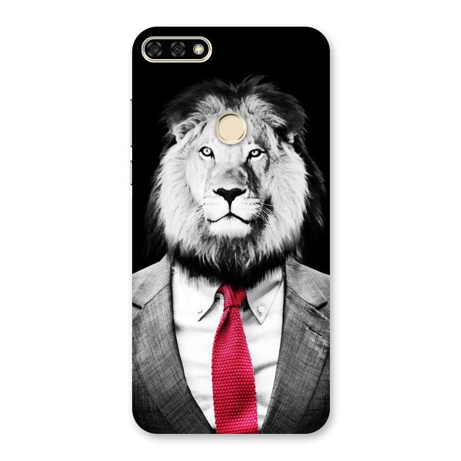 Lion with Red Tie Back Case for Honor 7A