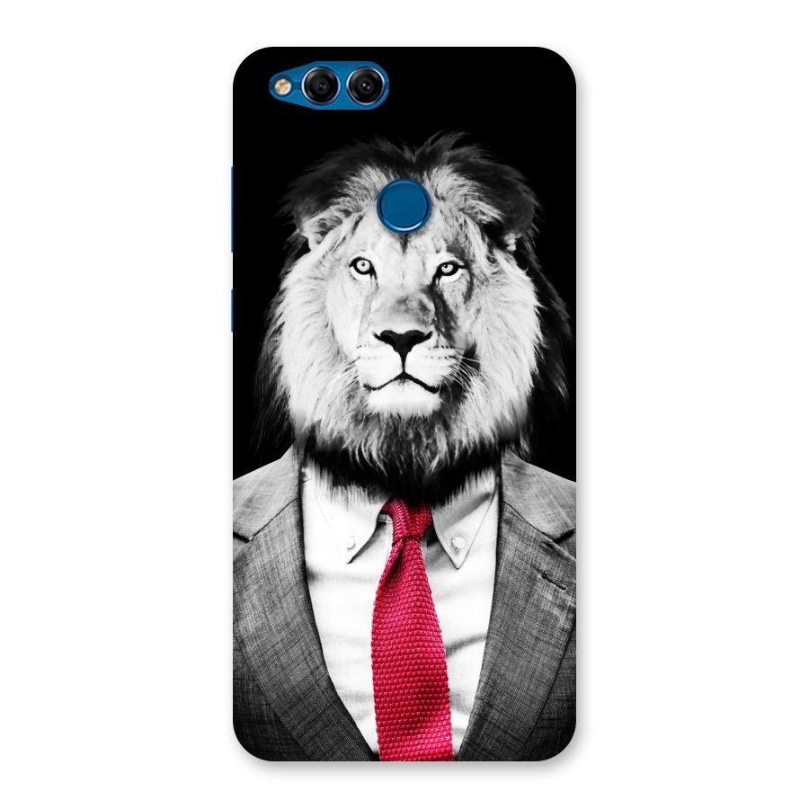 Lion with Red Tie Back Case for Honor 7X