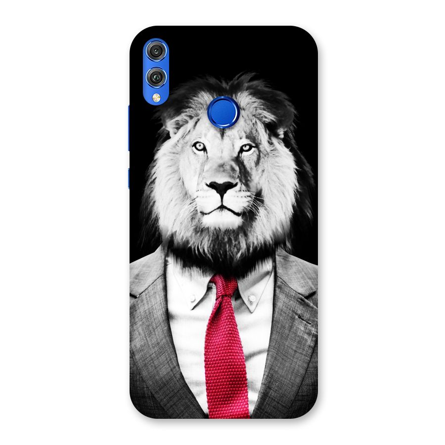 Lion with Red Tie Back Case for Honor 8X