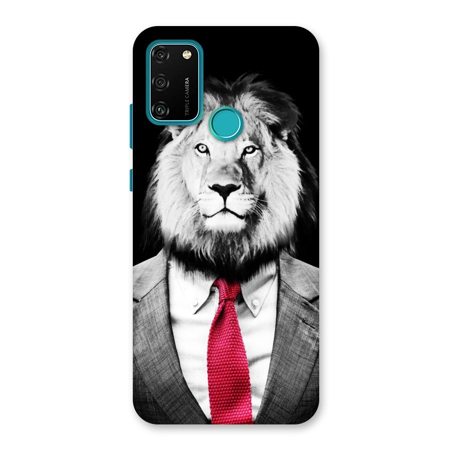 Lion with Red Tie Back Case for Honor 9A