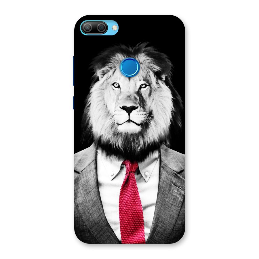 Lion with Red Tie Back Case for Honor 9N
