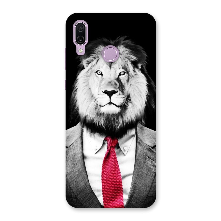 Lion with Red Tie Back Case for Honor Play