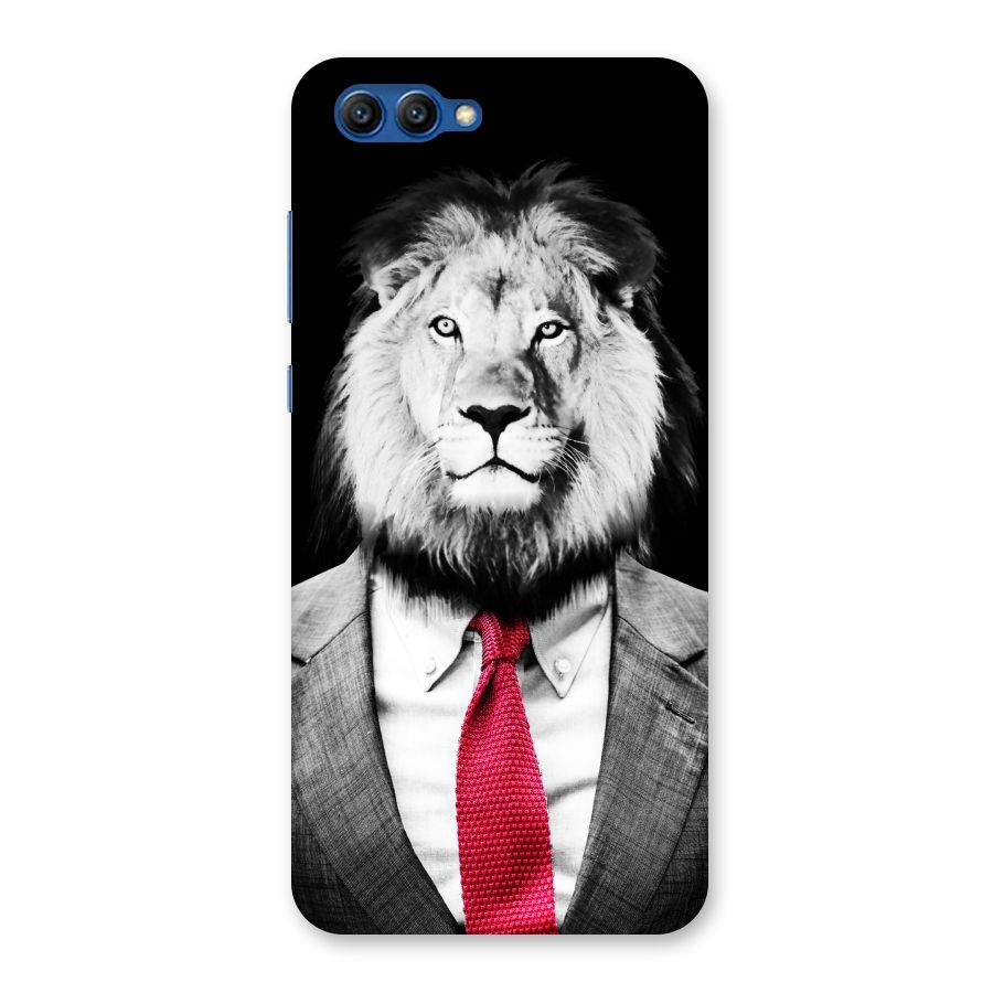 Lion with Red Tie Back Case for Honor View 10