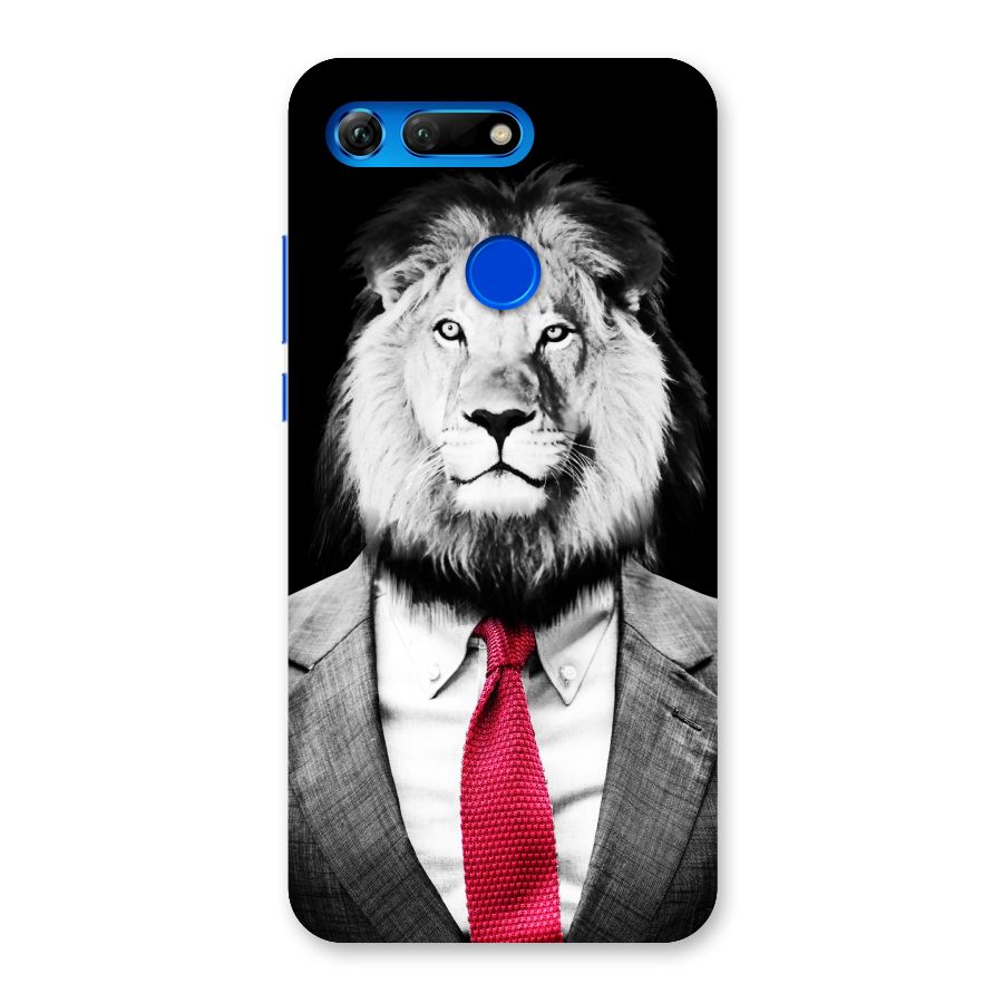 Lion with Red Tie Back Case for Honor View 20