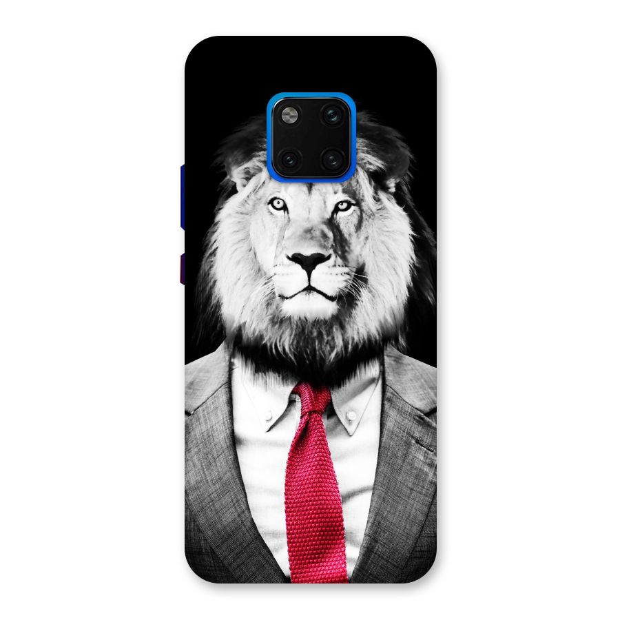 Lion with Red Tie Back Case for Huawei Mate 20 Pro