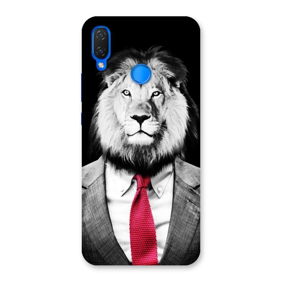 Lion with Red Tie Back Case for Huawei P Smart+