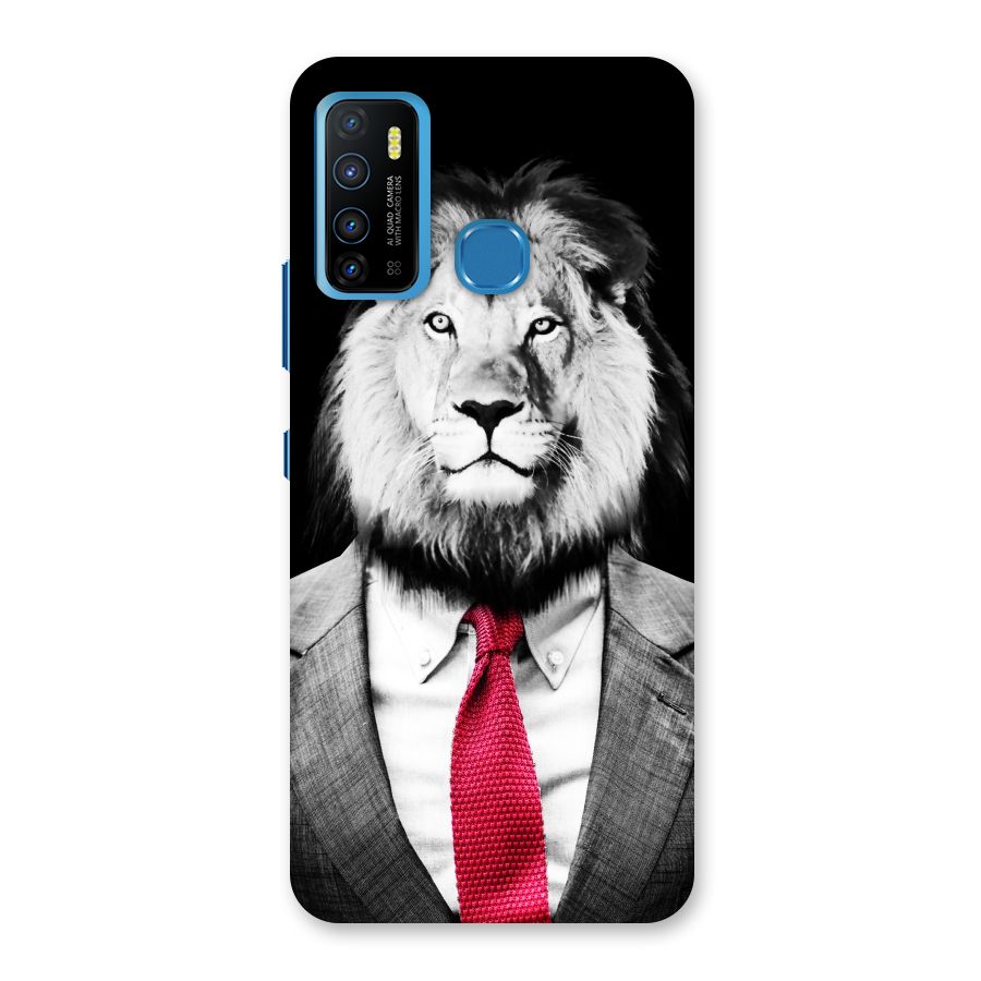 Lion with Red Tie Back Case for Infinix Hot 9