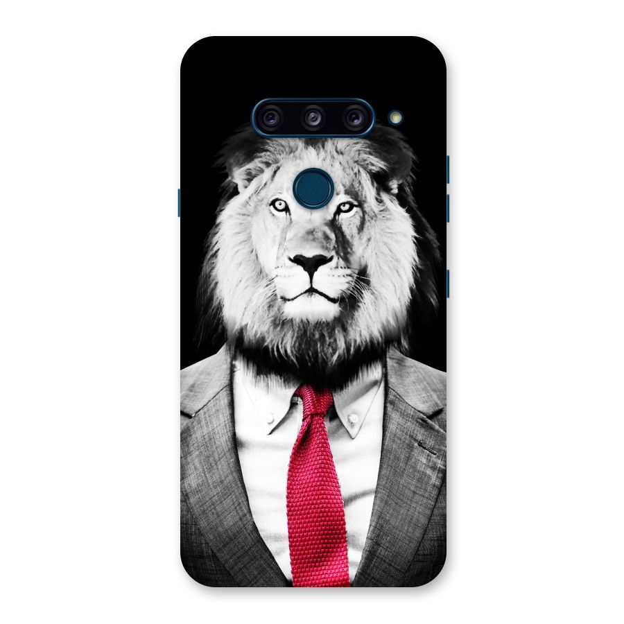 Lion with Red Tie Back Case for LG  V40 ThinQ