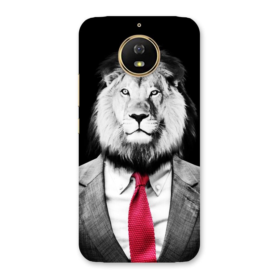 Lion with Red Tie Back Case for Moto G5s