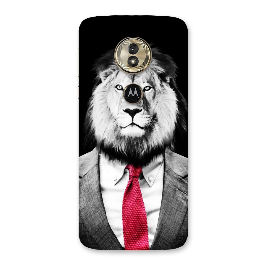 Lion with Red Tie Back Case for Moto G6 Play
