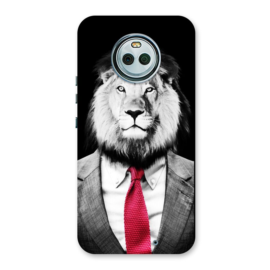 Lion with Red Tie Back Case for Moto X4
