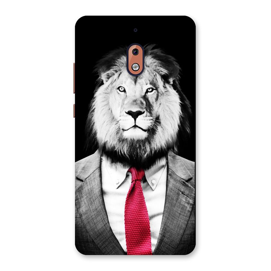 Lion with Red Tie Back Case for Nokia 2.1