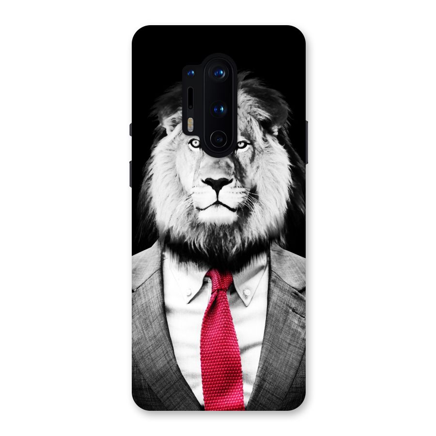Lion with Red Tie Back Case for OnePlus 8 Pro