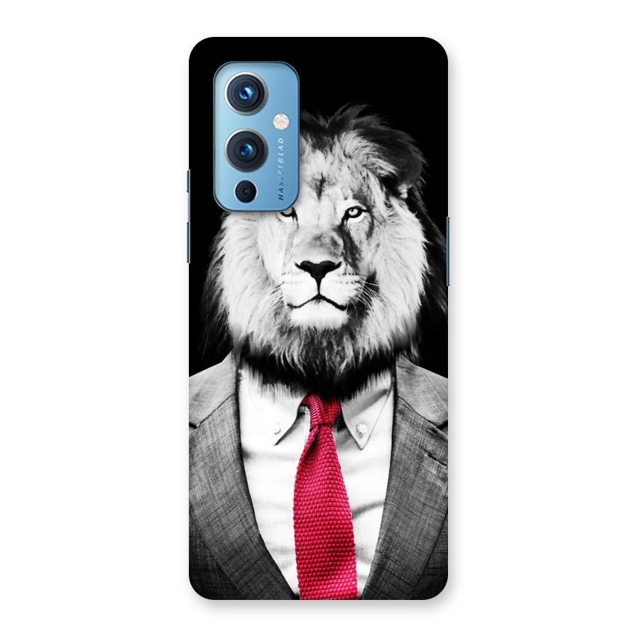 Lion with Red Tie Back Case for OnePlus 9