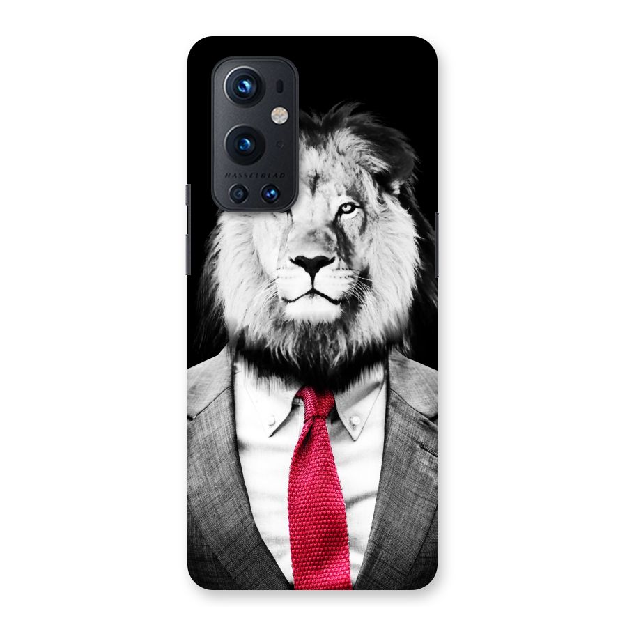 Lion with Red Tie Back Case for OnePlus 9 Pro