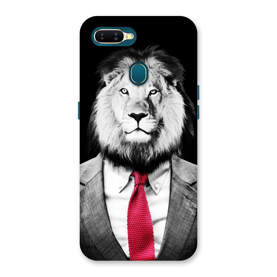 Lion with Red Tie Back Case for Oppo A11k