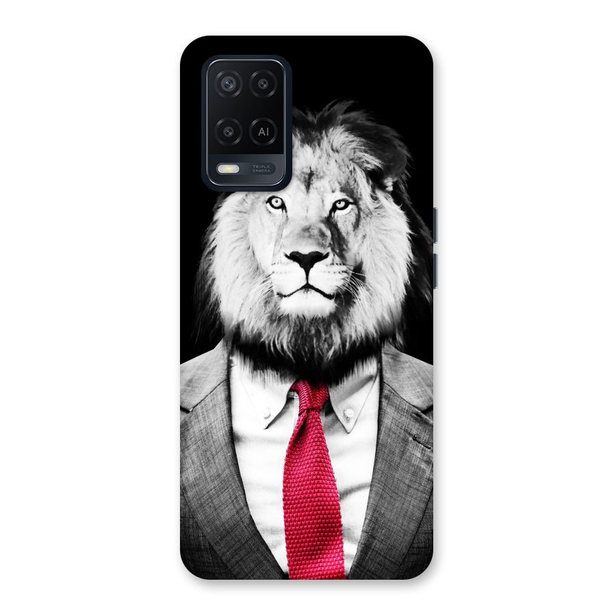 Lion with Red Tie Back Case for Oppo A54