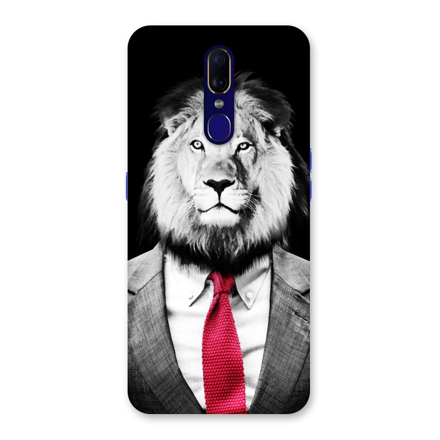 Lion with Red Tie Back Case for Oppo F11