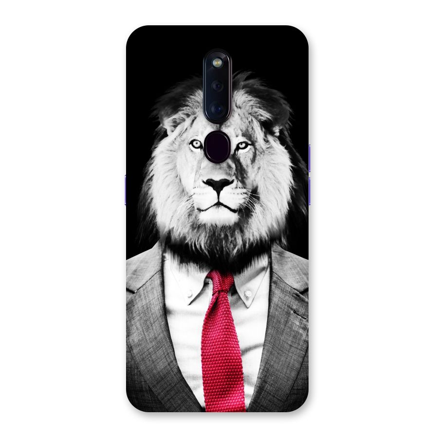 Lion with Red Tie Back Case for Oppo F11 Pro