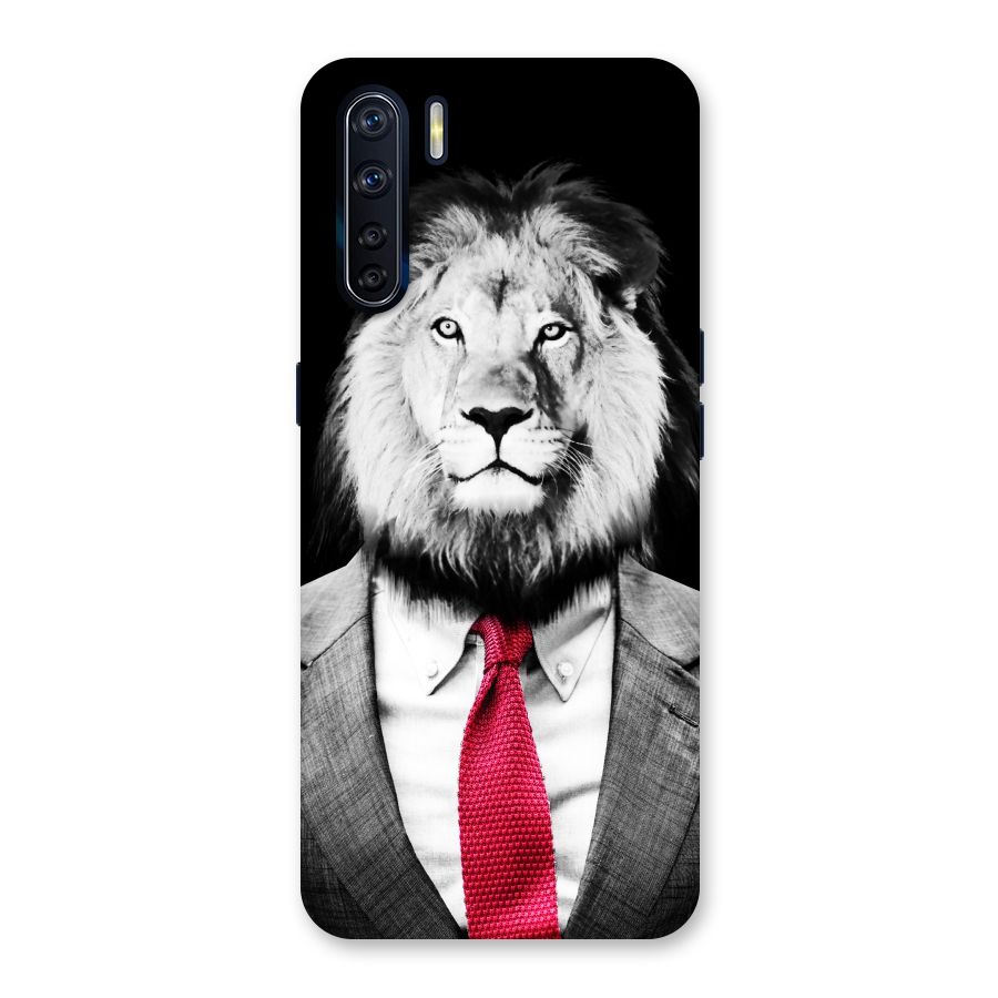 Lion with Red Tie Back Case for Oppo F15